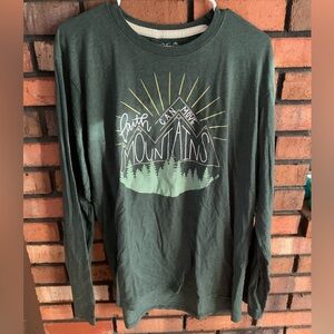 Green Long Sleeve Graphic Tee